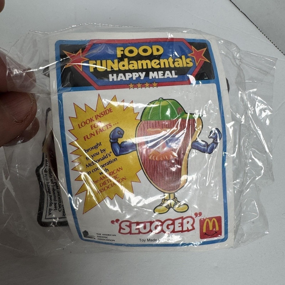 McDonald's Food FUNdamentals Slugger Happy Meal Toy 1990‎ NIP Sealed
